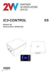 2VV IC3-CONTROL Manual De Instalación Y Operación