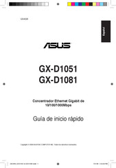 Asus GX-D1081 Guia De Inicio Rapido