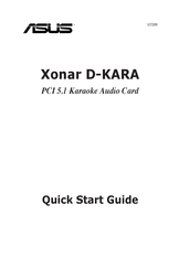 Asus Xonar D-KARA Manual Del Usuario