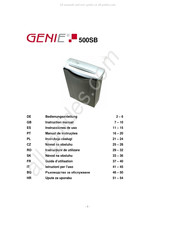 Genie 500SB Instrucciones De Uso