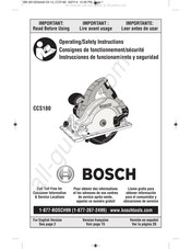 Bosch CCS180 Manual Del Usuario