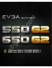 EVGA SUPERNOVA 550 G2 Manual Del Usuario