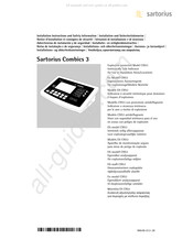 Sartorius Combics 3 Manual Del Usuario