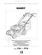 Harry 772 Manual De Instrucciones Y De Mantenimiento