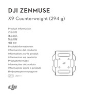 DJI ZENMUSE X9 Información Del Producto