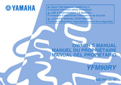 Yamaha YFM90RY Manual Del Propietário