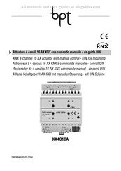 Bpt KX4O16A Manual Del Usuario