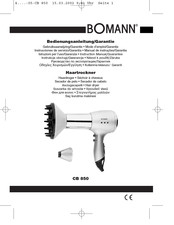 BOMANN CB 850 Manual Del Usuario