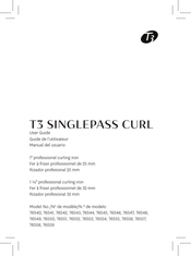 T3 SINGLEPASS CURL 76540 Manual Del Usuario