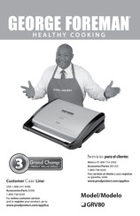 George Foreman GRV80 Guia De Inicio Rapido