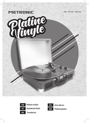 Metronic Platine Vinyle 477181 Manual Del Usuario