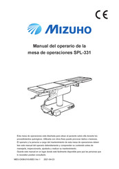 Mizuho SPL-331 Manual Del Operario