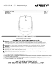 Affinity AFB OELR LED Guia De Inicio Rapido