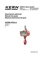 KERN and SOHN HTS-A Manual De Ajuste