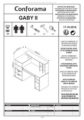 CONFORAMA GABY II Manual Del Usuario