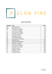 Glow Fire Brecht Instrucciones De Montaje