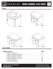 Decolav 5605-3 Manual De Instrucciones