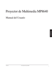 3M MP8640 Manual Del Usuario