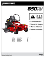 Snapper S50xt Serie Manual Del Operador