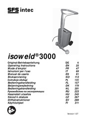 SFS intec isoweld 3000 Manual De Usario