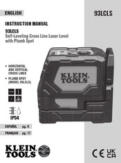 Klein Tools 93LCLS Manual De Instrucciones