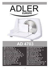 Adler europe AD 4703 Manual De Uso