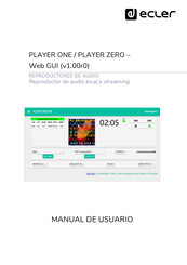 Ecler PLAYER ZERO Manual De Usuario