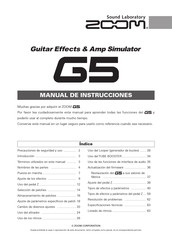 Zoom G5 Manual De Instrucciones