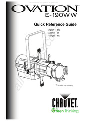 Chauvet Ovation E-190WW Manual Del Usuario