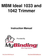 Ideal 1033 Manual De Instrucciones