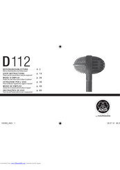 Harman AKG D112 MKII Instrucciones De Uso