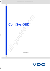 VDO ContiSys OBD Manual Del Usuario