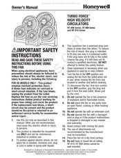 Honeywell TURBO FORCE HT-910 Serie Guia De Inicio Rapido