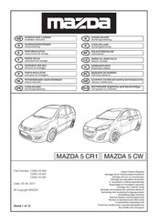 Mazda CD85-V0-560 Instrucciones De Montaje