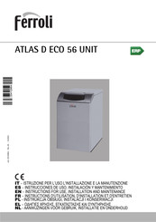 Ferroli ATLAS D ECO 56 Instrucciones De Uso