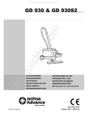 Nilfisk GD 930S2 Instrucciones De Uso