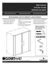 Emerson CLOSETMAID 12743 Instrucciones De Instalación