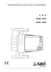 Saci pumps BMH 30/340.65 T Instrucciones Para La Instalación Y El Mantenimiento