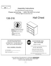 Lane NEW VISIONS 138-316 Instrucciones De Montaje