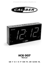 Caliber HCG 007 Manual