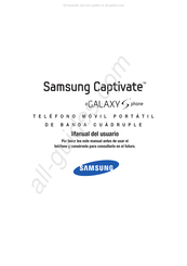 Samsung Captivate GALAXY SGH-I897 Manual Del Usuario