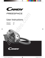 Candy FREESPACE Instrucciones De Uso