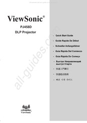 ViewSonic PJ458D Guía Rápida Del Comienzo