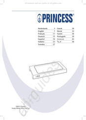Princess Simply White Table Chef Manual Del Usuario