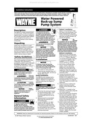 Wayne EWP10 Instrucciones Para La Instalación