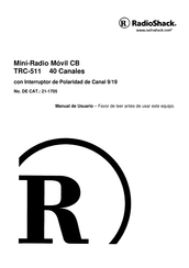 RadioShack TRC-511 Manual Del Usuario