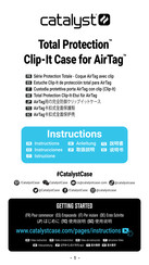 Catalyst Estuche Clip-It de protección total para AirTag Instrucciones