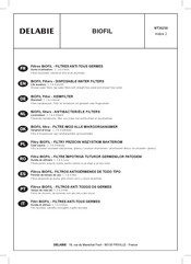 Delabie BIOFIL 30351 Manual Del Usuario