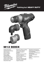 Milwaukee M12 BDDX Manual Original