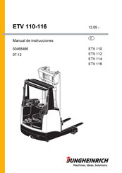 Jungheinrich ETV 110 Manual De Instrucciones